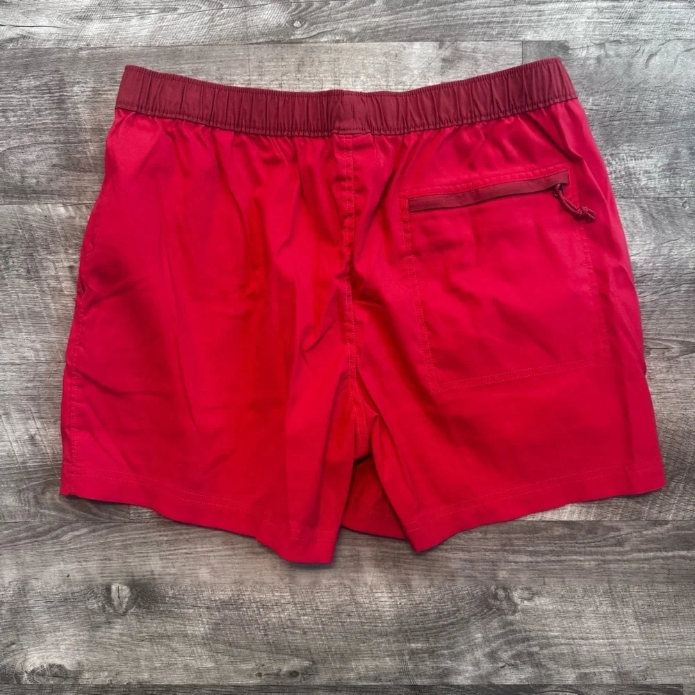 The North Face Class V Relaxed Fit Pull On Horizon Red Shorts Mens Sz. L